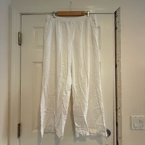 Women’s  linen White Pants
